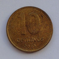Аргентина 10 сентаво. 2004