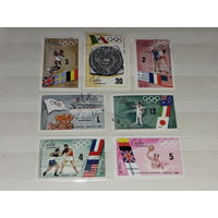 Куба 1968 Спорт. Олимпийские игры в Мехико. Полная серия 7 марок