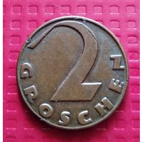 Австрия 2 грошена 1929 г. #41301