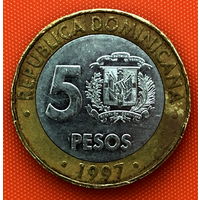 111-20 Доминиканская Республика, 5 песо 1997 г.