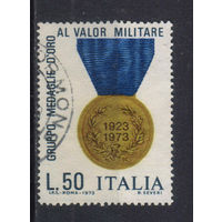 Италия Респ 1973 50 летие общества награжденных золотой медалью За воинскую доблесть Медаль #1432