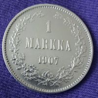 1 markka 1907 года.