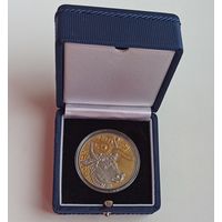 Футляр для монеты с капсулой 41.00 mm (1 руб., NiCu или 10 руб., Ag) синий с замком