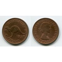 Австралия. 1 пенни (1957, XF)