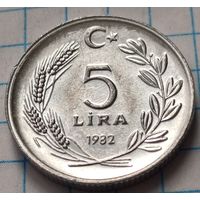 Турция 5 лир, 1982     ( 2-5-5 )