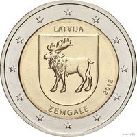 2 евро 2018 Латвия Земгале