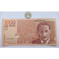 Werty71 Колумбия 1000 песо 2016 UNC банкнота