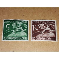 Германия Рейх 1939 Стандарт Газетные марки Почтальон Полная серия 2 чистые марки
