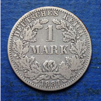 Германия 1 марка 1881 А