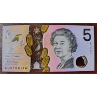 5 долларов 2016 года - Австралия - полимер - UNC
