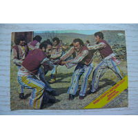 Календарик, 1982, "Джлахти" Армения, из серии "Виды спорта народов СССР".