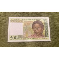 500 франков - 100 ариари 1994, Мадагаскар, UNC, с рубля!!!