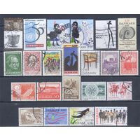 [2790] Дания. 22 гашеные марки.