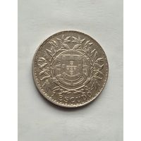Португалия 1 эскудо  1915 г.серебро