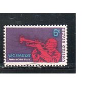 США-1969, (Мих.982) , гаш. , Личности, Музыка, Джаз (одиночка)