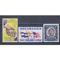 [2192] Никарагуа 1964. Надпечатки новых номиналов. Гашеная серия.
