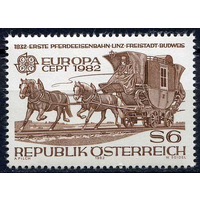 Австрия 1982 Европа Карета Лошадь Серия 1 м. MNH\\о7