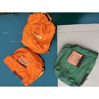 3 оригинальных мешочка из прочнейшей шёлковой ткани от спасательного  снаряжения  лётчика  СССР