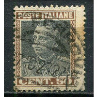 Королевство Италия - 1927/1929 - Виктор Эммануил III 50С - [Mi.263] - 1 марка. Гашеная.  (Лот 63EL)-T2P18