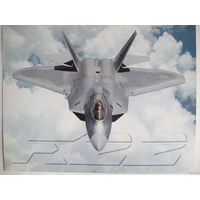 Фото многоцелевого истребителя пятого поколения F-22 Raptor (21х30 см)