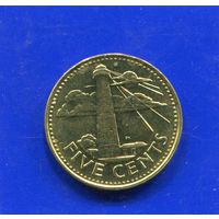 Барбадос 5 центов 1997 UNC