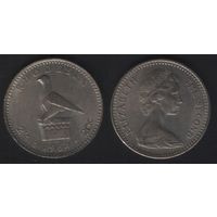 Родезия _km3 2 шиллинга (20 центов) 1964 год (0(a0(0