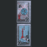 З. 3098/99. 1965. День космонавтики. ФоЛьГа. ЧиСт.