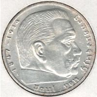 Германия 2 марки 1939 года. Состояние UNC!