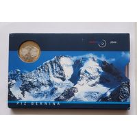 Швейцария 2006 официальный годовой набор монет 8 шт+ 10 франков 2006 Гора Пиц Бернина BUNC