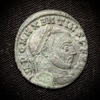 Фоллис 306-312 г. Римская Империя, Максенций. Сохран!