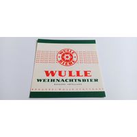 Пивная этикетка "Wulle". Германия , Новый год!