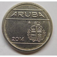 Аруба 25 центов 2014 г