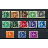 Индия - 1957-1958 - Карта - 13 марок. Гашеные.  (Лот 22Dj)