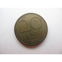 ГДР 20 пфеннигов 1971 г.