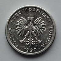 Польша 1 злотый. 1990
