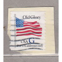 Флаг  США  лот 1066 вырезки цена за 1 марку