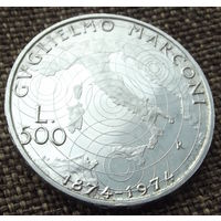 Италия. 500 лир 1974