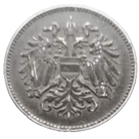 Королевства и Земли, представленные в Имперском Совете, а также Земли Венгерской Короны Святого Стефана. 20 геллеров 1916