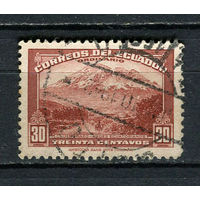 Эквадор - 1942/1947 - Гора Чимборасо 30С - [Mi.471] - 1 марка. Гашеная.  (LOT FB48)-T10P34