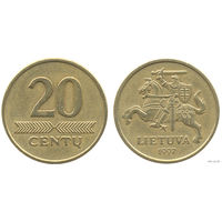 Литва, 20 центов 1997