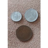 Тайвань Набор 3 монеты 1950-1955 UNC