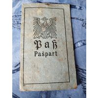 Аусвайс паспорт Гродно 1916 г