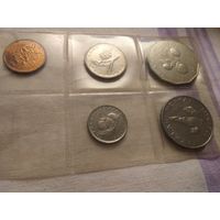 Тонга 2,5,10,20,50 сенити, 1996 года ФАО - Всемирный день продовольствия (5 монет)