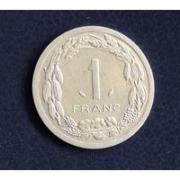 Центральная Африка 1 франк 1990. Тираж 900 000.