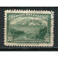 Эквадор - 1942/1947 - Гора Чимборасо 30С - (есть надрыв) - [Mi.474] - 1 марка. Гашеная.  (LOT FB49)-T10P34