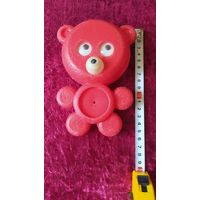 Мишка пластмассовый с подвижными глазками игрушка из СССР