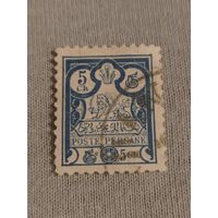 Персидская почтовая марка 1891 года 5 шахи
