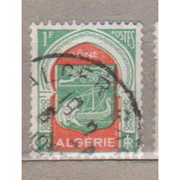 Французские колонии Французский Алжир 1956 год лот 16 Герб Флот корабли