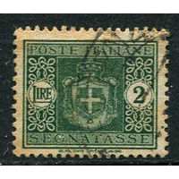 Королевство Италия - 1945/1946 - Доплатная марка - Герб - 2L - [Mi.70p] - 1 марка. Гашеная.  (Лот 93AH)