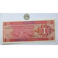 Werty71 Нидерландские Антилы 1 гульден 1970 UNC Банкнота Антильские Нидерланды